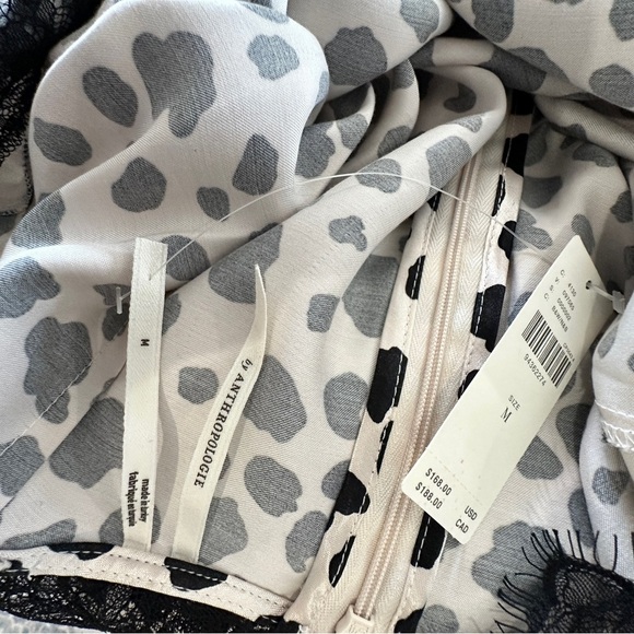 Anthropologie Vintage Y2K Inspired Dalmatian Print Slip Dress Size Medium - Picture 8 of 16